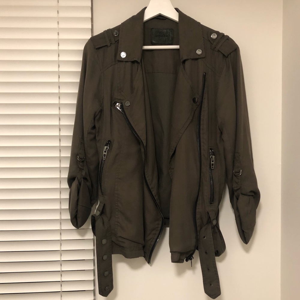 BLANK NYC Khaki Moto Jacket - XS